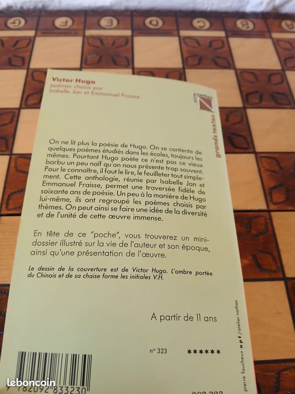 Litterrature Francaise XIX siecle. Victor Hugo Poemes Choisies. Textes integraux etudies par Professeur de Lettres Isabelle & Emmanuel Fraisse Livre de poche Nathan 1985 250 pages et Dossier illustre (image 15)
