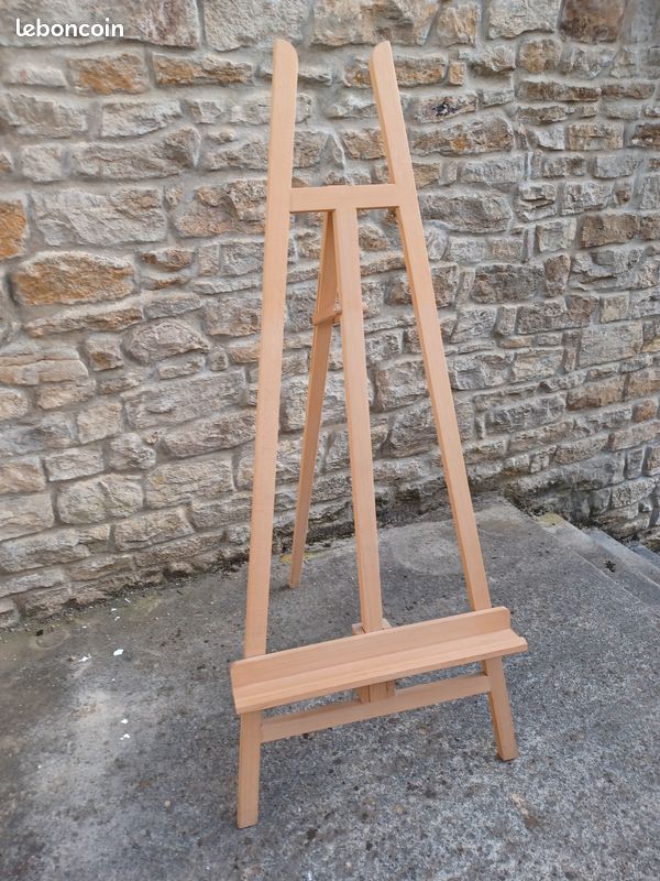 Chevalet bois avec tableau ou aquarelle (image 2)
