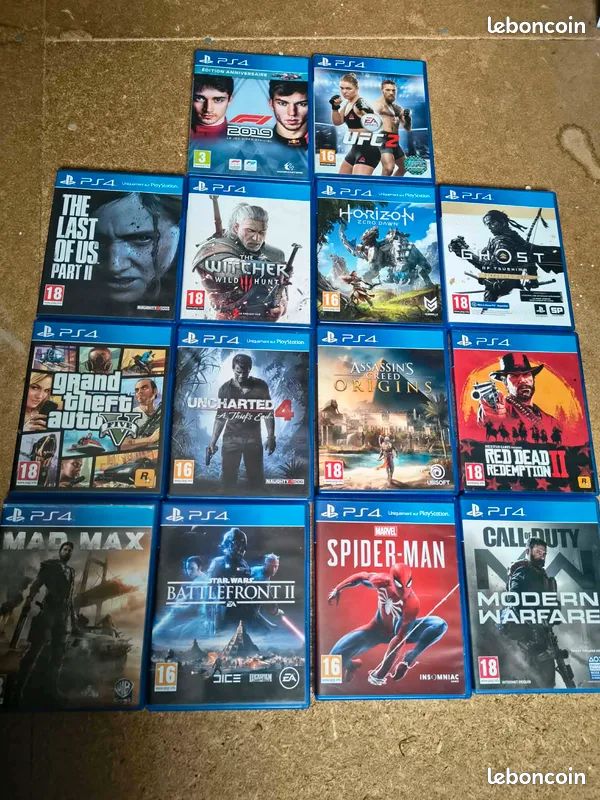 Lot De Jeux PlayStation 4 - état Correct, Jeu Principal GTA, Bon Plan Pour Joueurs