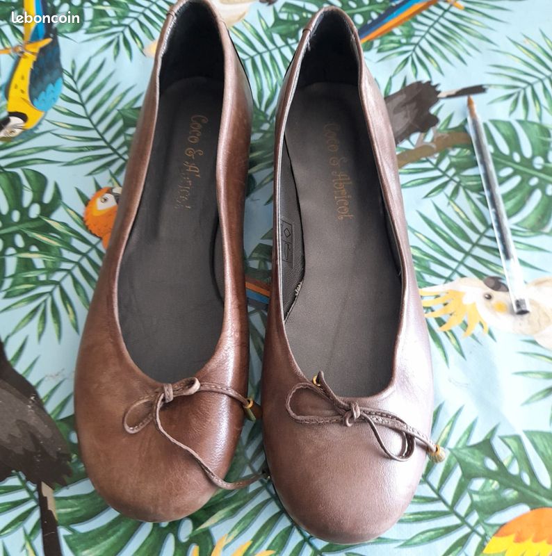 Ballerine coco et abricot T 36 (image 1)
