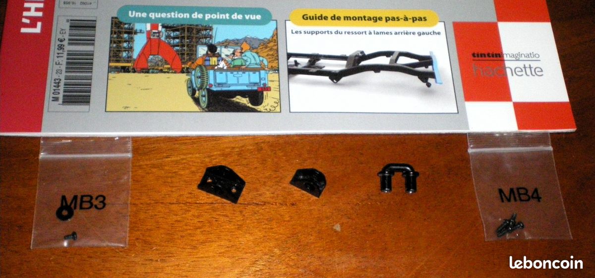 Supports des ressorts à lames arrière droit et gauche de la jeep d’objectif lune – fascicules 22-23 (image 3)