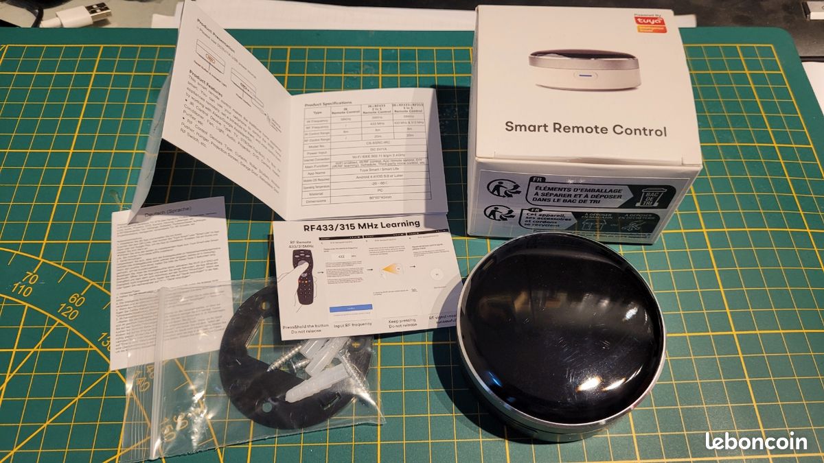Telecommande infrarouge connecté wifi google home tuya (image 1)