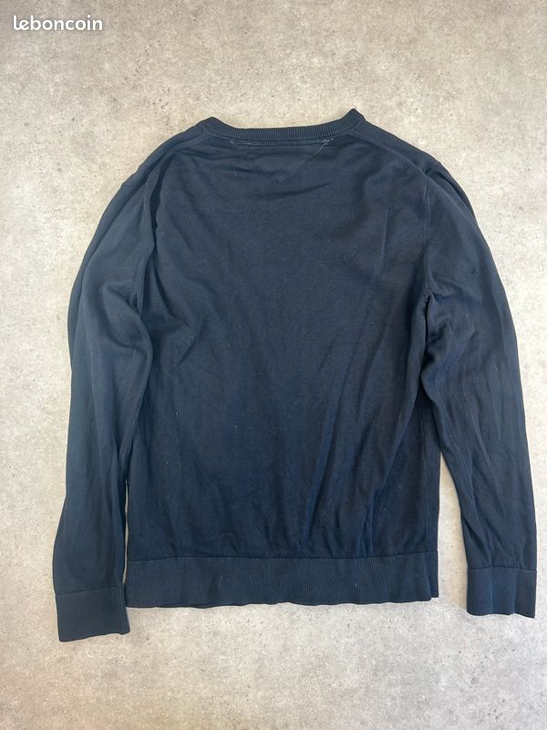 Pull Tommy Hilfiger Noir pour homme M #PTH.072 (image 9)