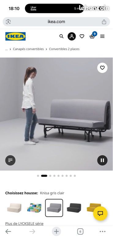 Lycksele IKEA canapé convertible lit (image 5)