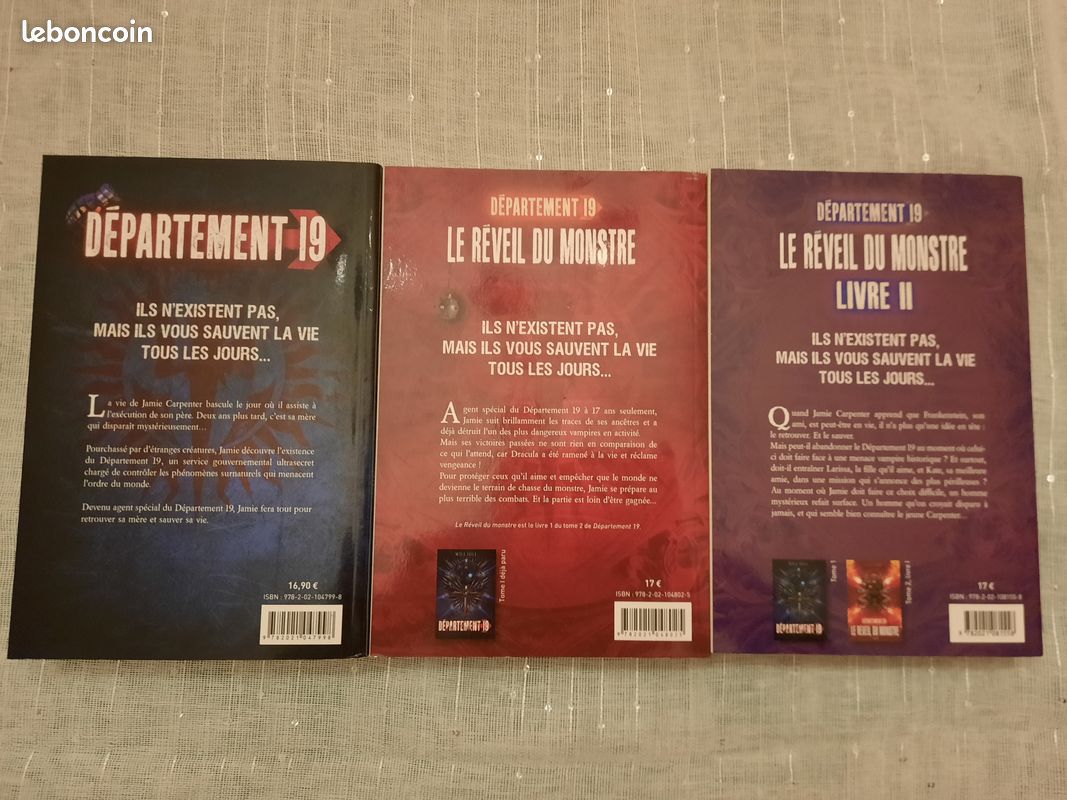 Livres adolescents Will Hill - Série Département 19 (image 2)