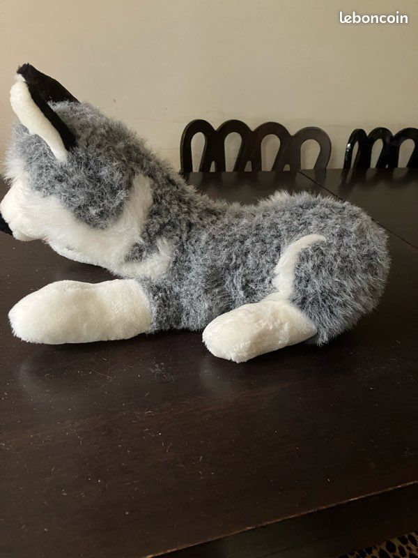Peluche chien hutsky cadeau Noël (image 4)