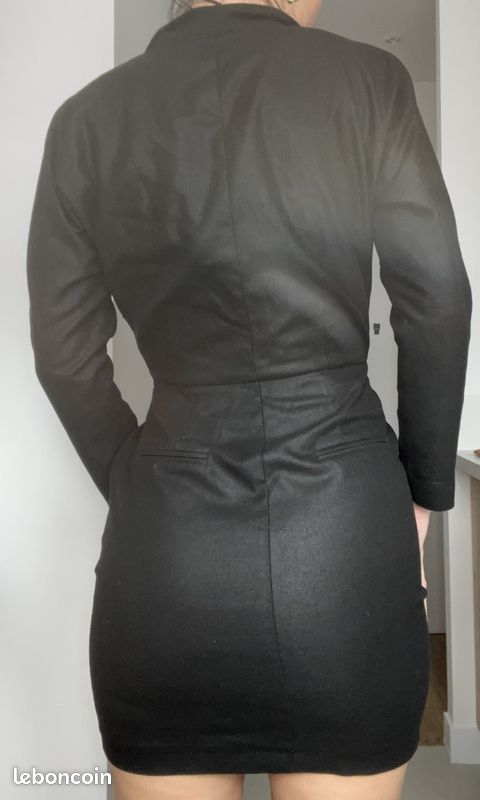 Robe noire effet métallisé Kookaï (image 3)
