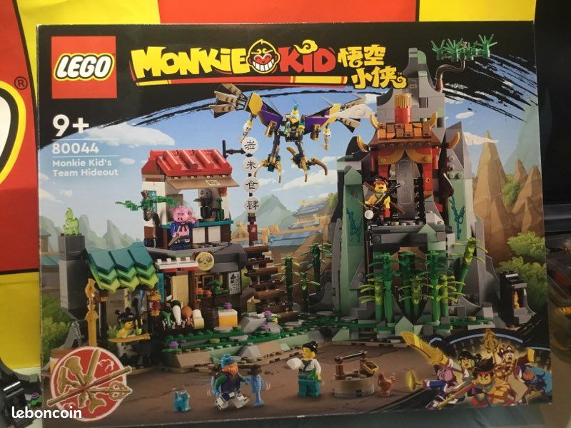 PAS D’ENVOI LEGO MONKIE KID 80044 MONKIE KID’S TEAM HIDEOUT complet avec boîte et plan plus pièces détachées supplémentaires (image 17)