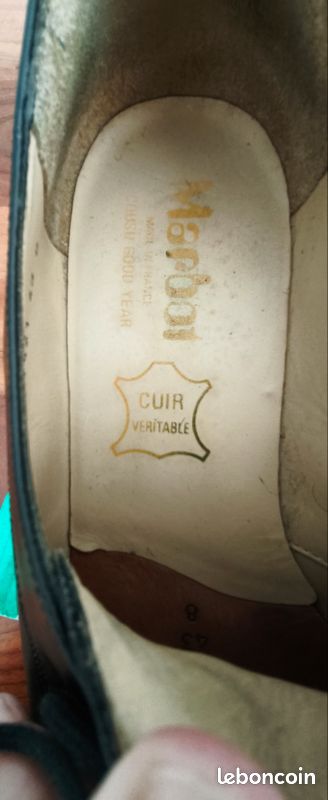 Chaussures cuir MARBOI taille 43 (image 6)