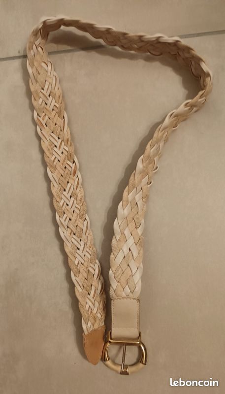 Ceinture tressée avec jolie boucle dorée 89 cm (image 7)