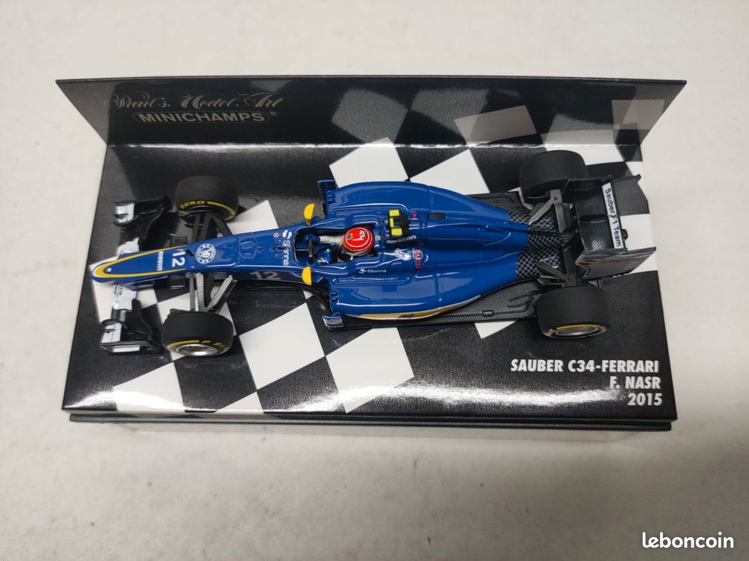Sauber C34 Ericsson 2015 1/43 Minichamps – Miniature F1, Occasion