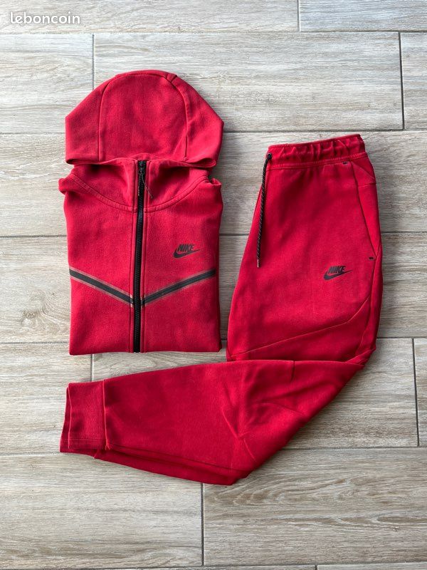 Tracksuit Nike Tech Fleece Rouge Nike Sportswear Ensemble Nike