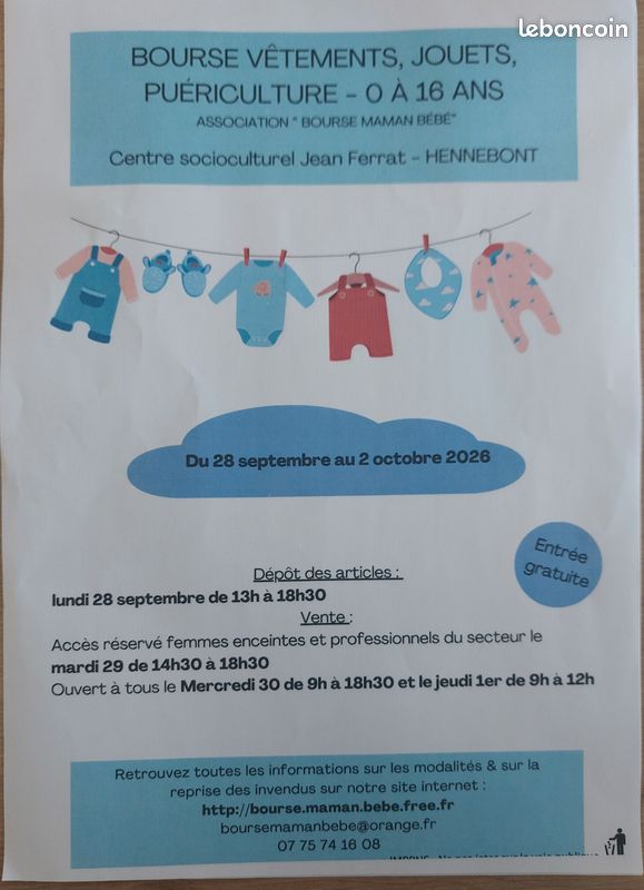Bourse vêtements (image 1)