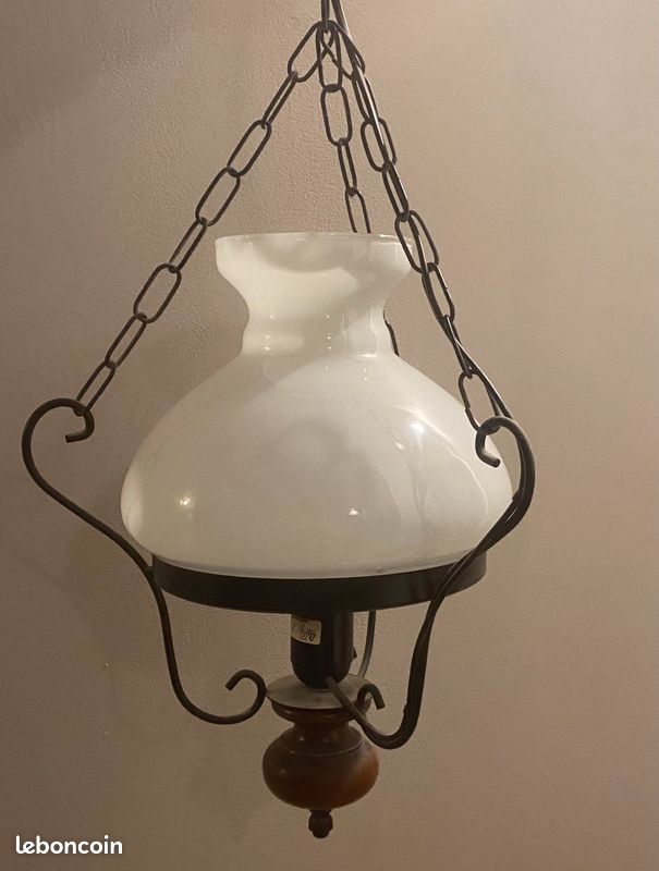 Lustre globe 1 ampoule (image 1)