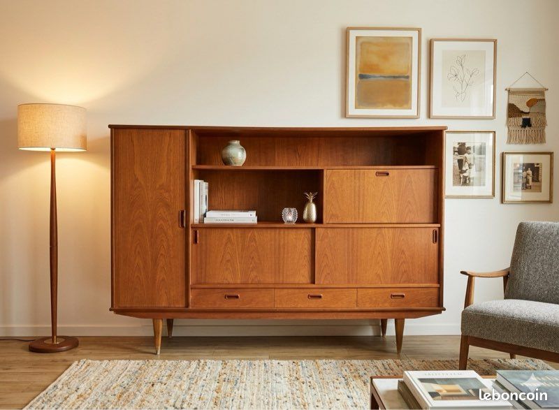Enfilade scandinave vintage teck (image 1)