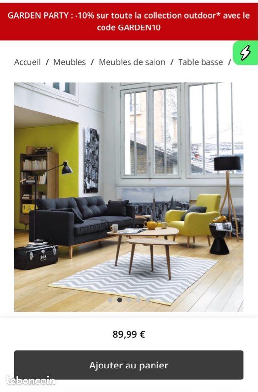 Table basse bois vintage (image 8)