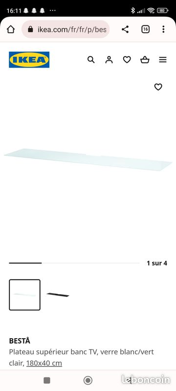 Plateau supérieur TV Ikea (image 1)