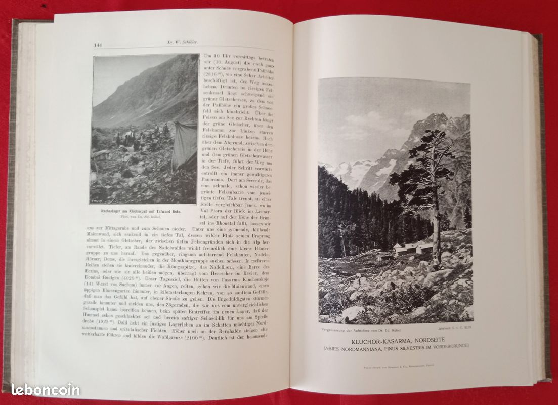 Alpinisme Club Alpin Suisse 1913 JAHRBUCH DES SCHWEIZER ALPENCLUB (image 9)
