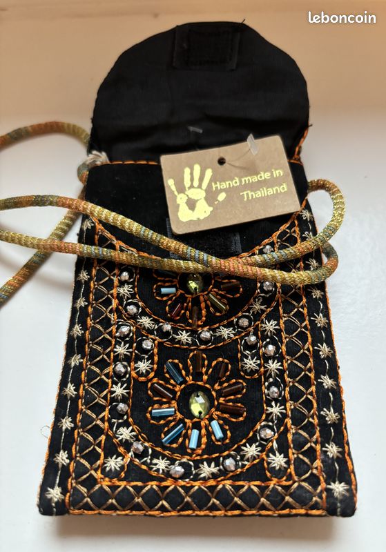 Pochette porte-monnaie faite main Thaïlande (image 4)