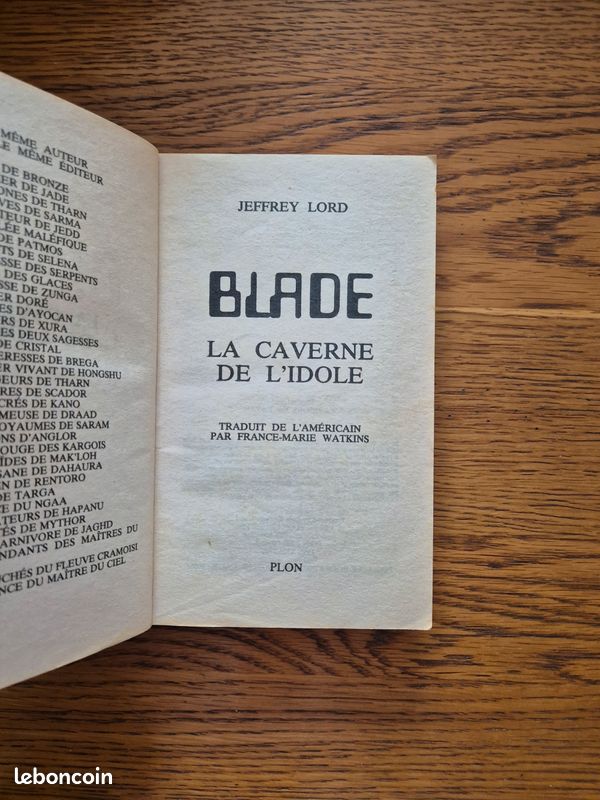 Blade 37: La caverne de l'idole Jeffrey Lord (image 2)
