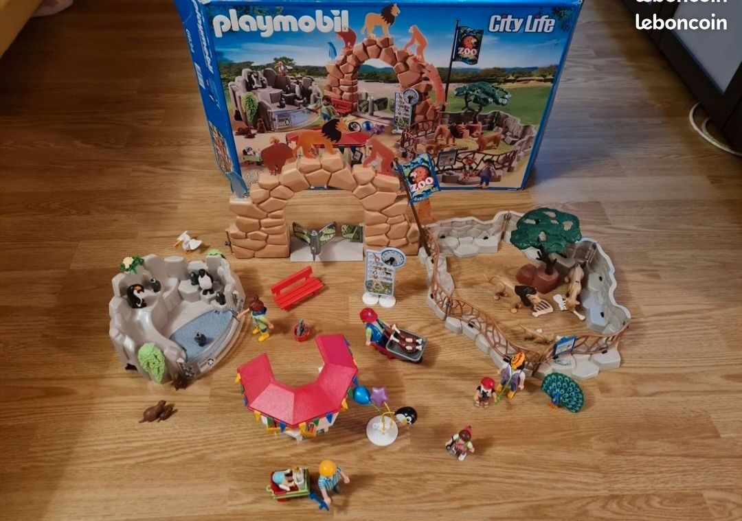 COMPLET Grand Zoo Playmobil City life 6634 Jeux Jouets