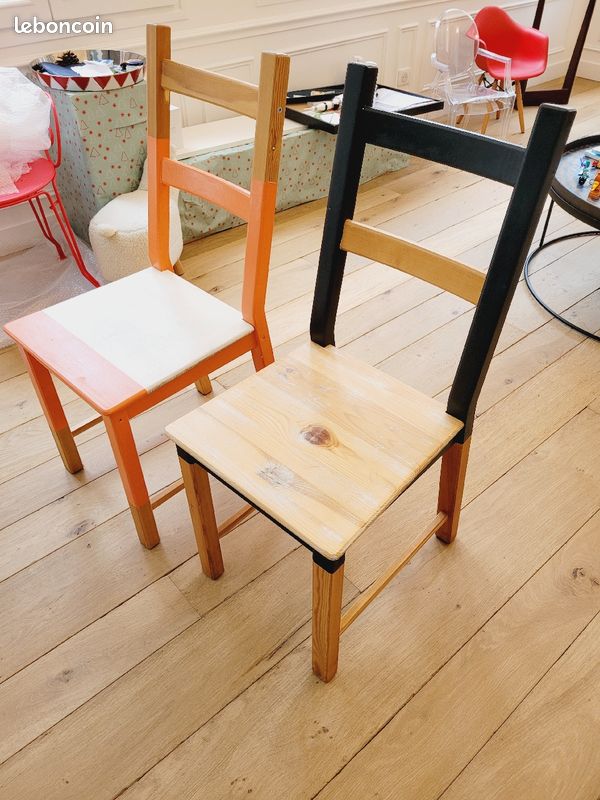 2 chaises - bois (image 2)