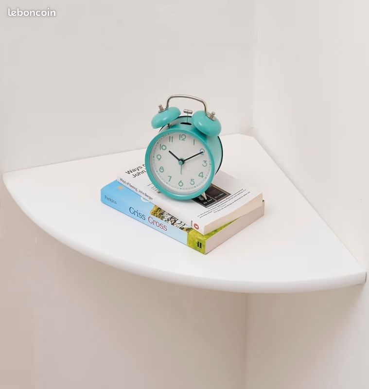 Etagère Flottante Blanc, Étagère D'Angle Murale Étagère Murale