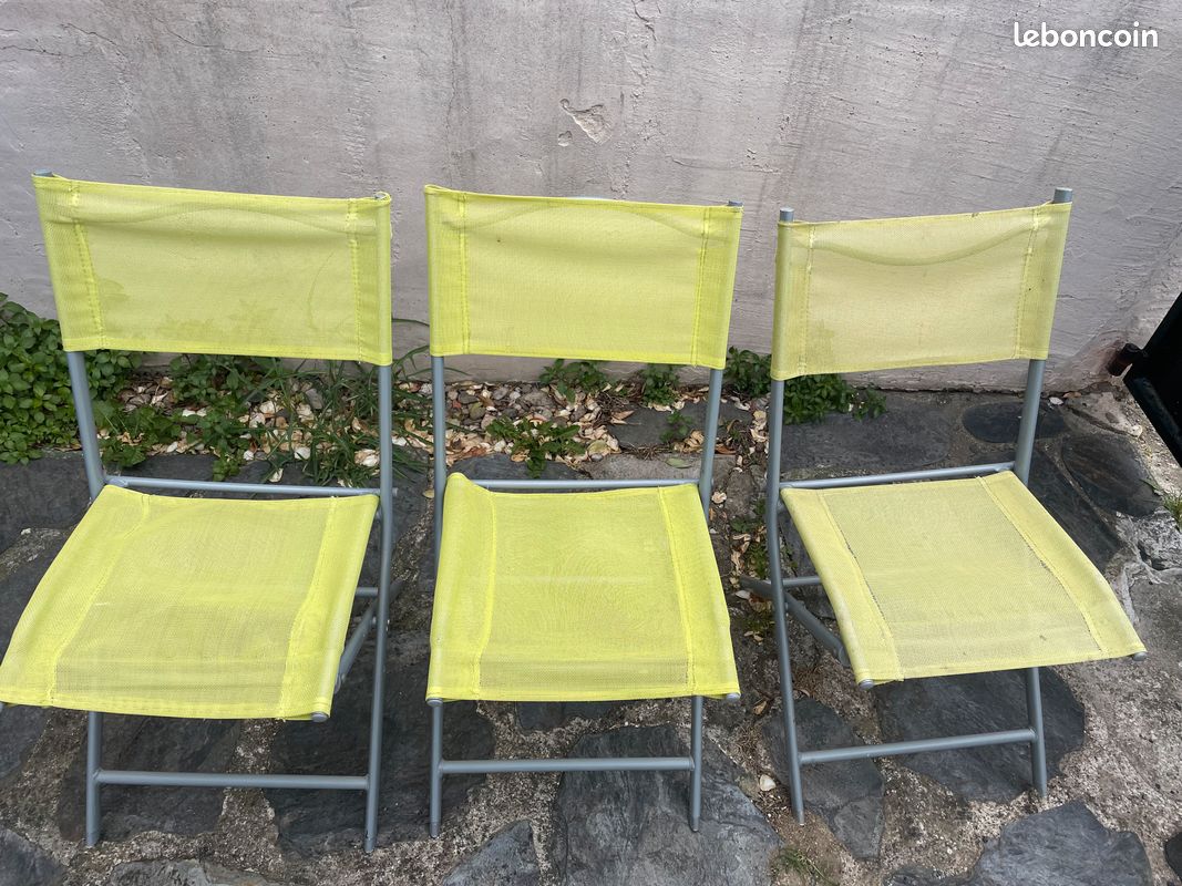 Lot chaises de jardin (image 1)