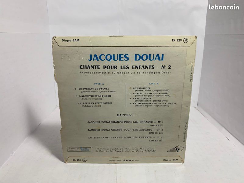 Vinyle Jacques Douai N2 45T (image 2)