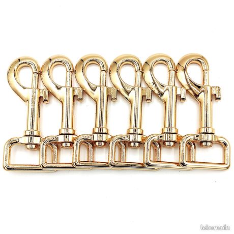 Mousquetons Pivotants TAIYOU 30PCS - Porte-Clés DIY 20mm | Pour Sacs, Bijoux, Animaux