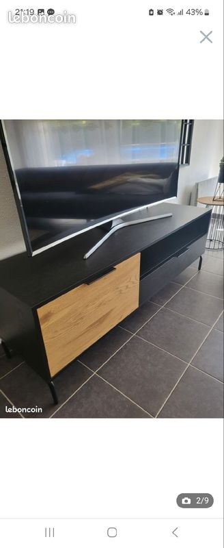 Meuble TV bois (image 2)