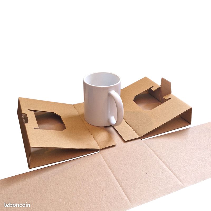 Lot de 116 cartons emballages pour expédition de mugs – neufs (jamais utilisés) (image 4)