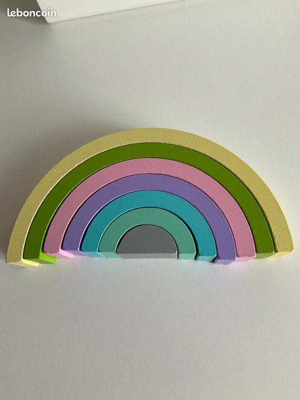Arc en Ciel Macaron en bois (image 3)