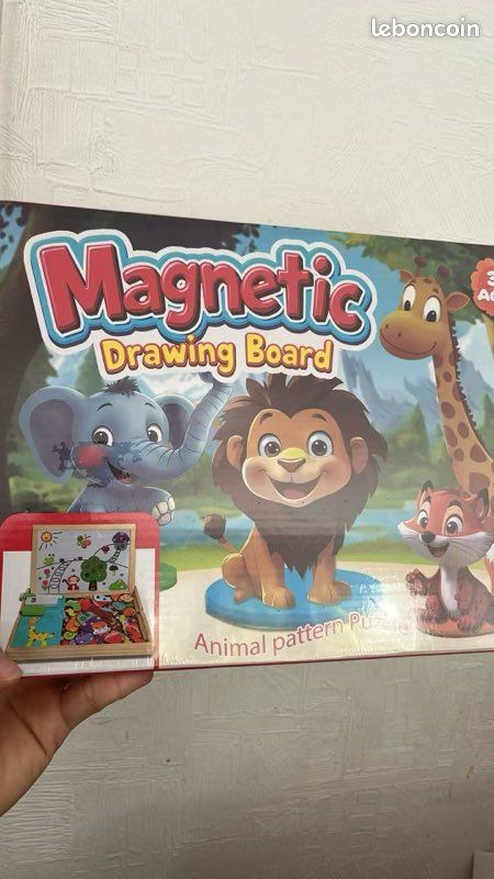Puzzle magnétique enfant Bambi TEMPSA - 100 pièces - Tableau noir double face