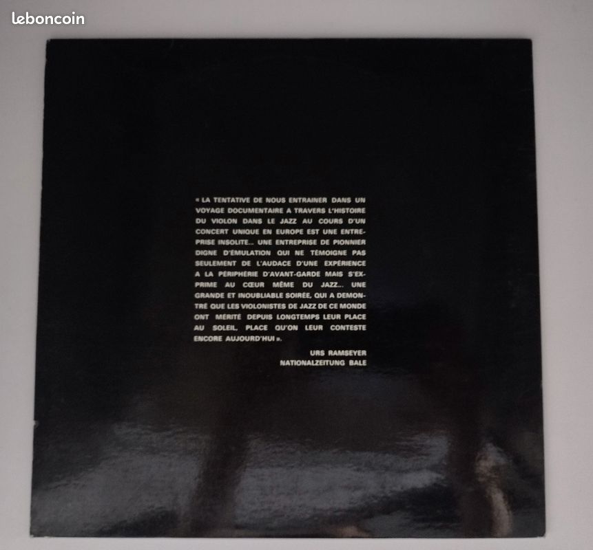 Disque 33T Violin Summit Smith /Grapelly/Asmussen/Ponty En Concert (image 2)