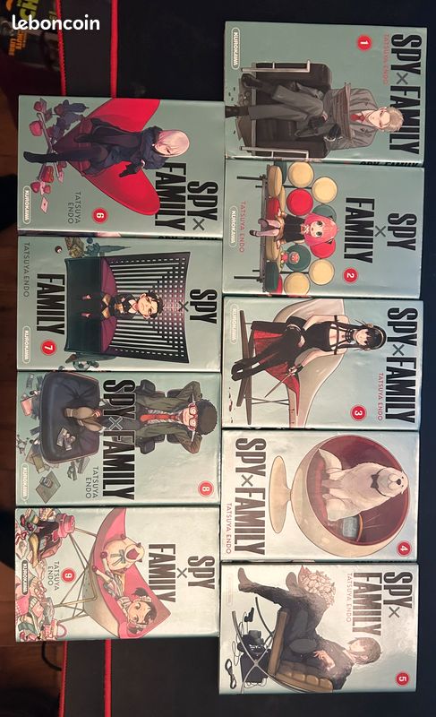 Tomes 1 à 9 du manga spy family (image 1)