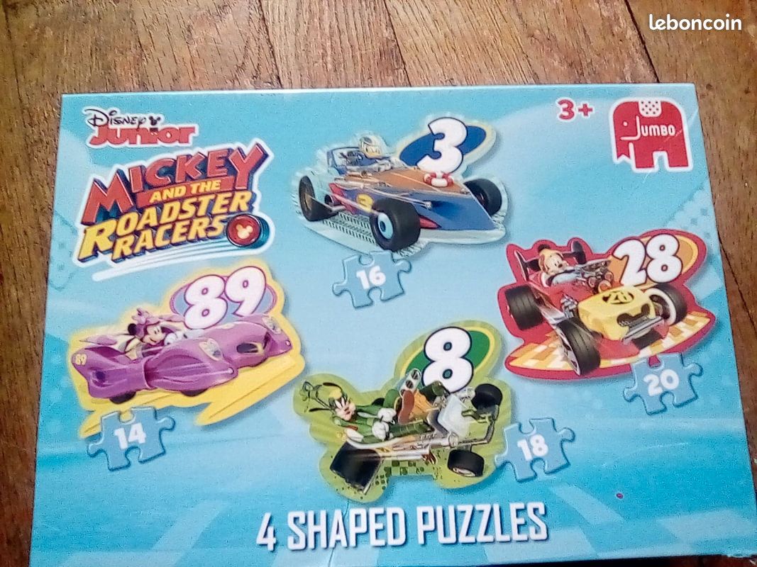 4 puzzles enfants Mickey Mouse and the Roadster Racers (image 2)