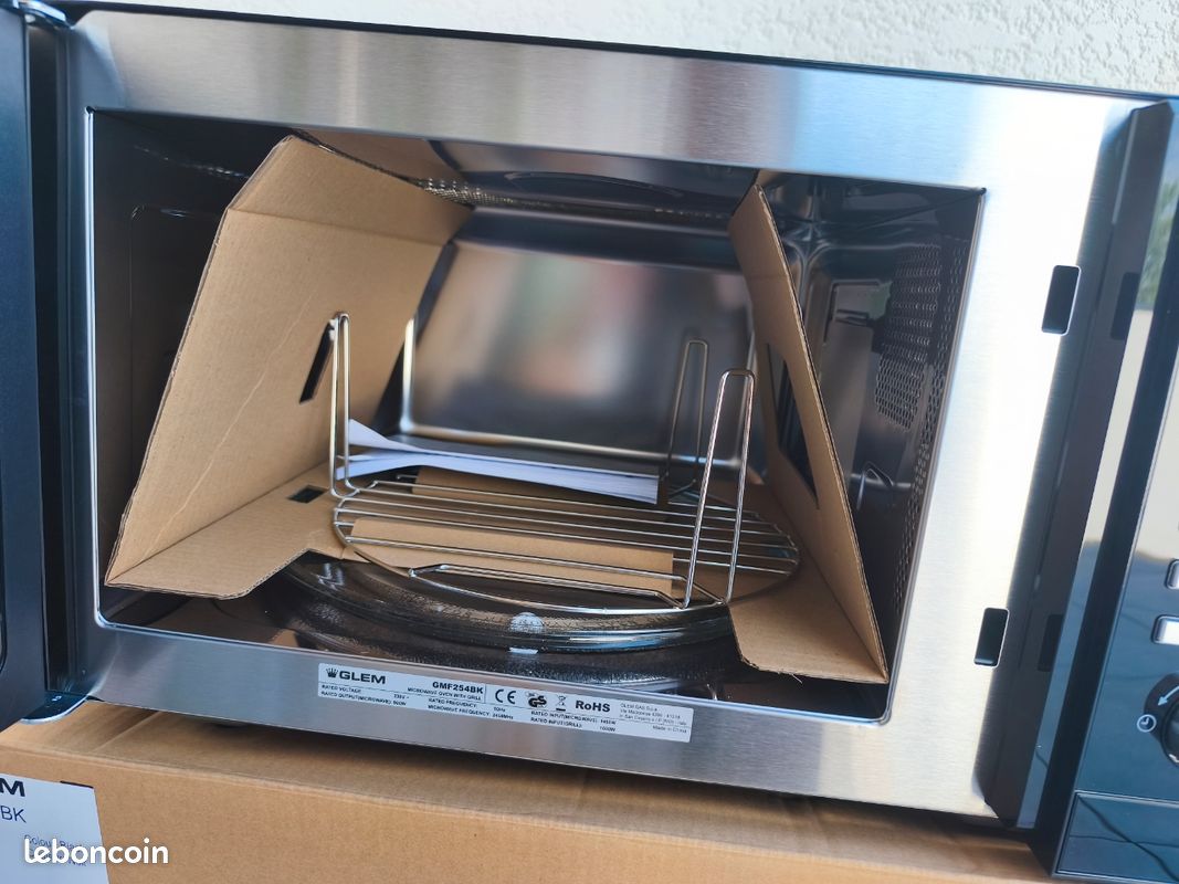 Four micro ondes grill numérique Glem GMF254 BK neuf (image 5)
