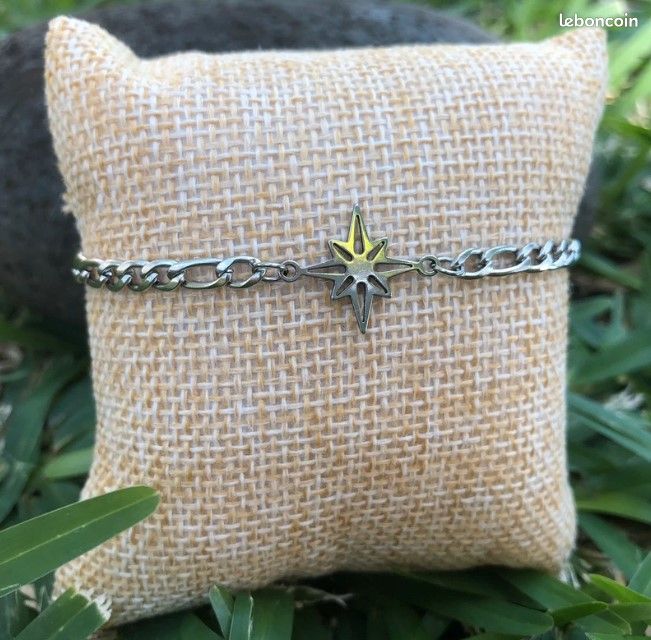 Bracelet argenté - acier inoxydable (image 2)