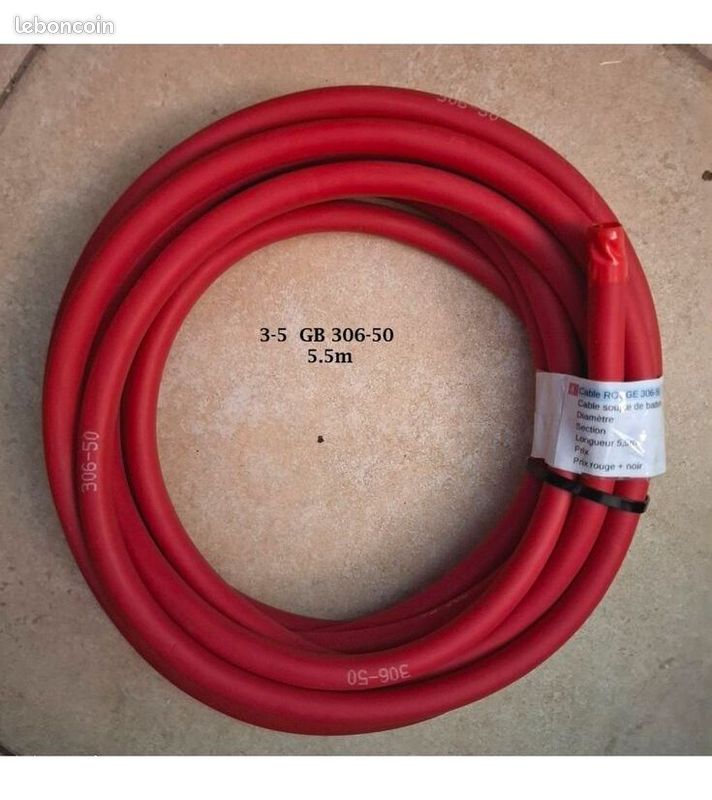 MESBRICO - Câbles de raccordement Rouge/Noir pour Batterie - Neufs O_261 (image 6)