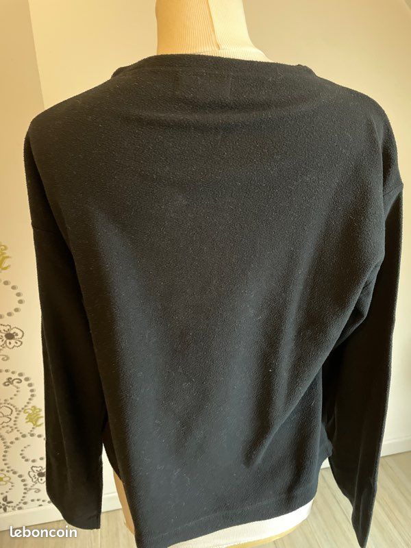 Sweat polaire fine noir taille 3 (image 3)