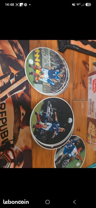 Cartes Postales Rondes Équipe de France 98 (image 6)