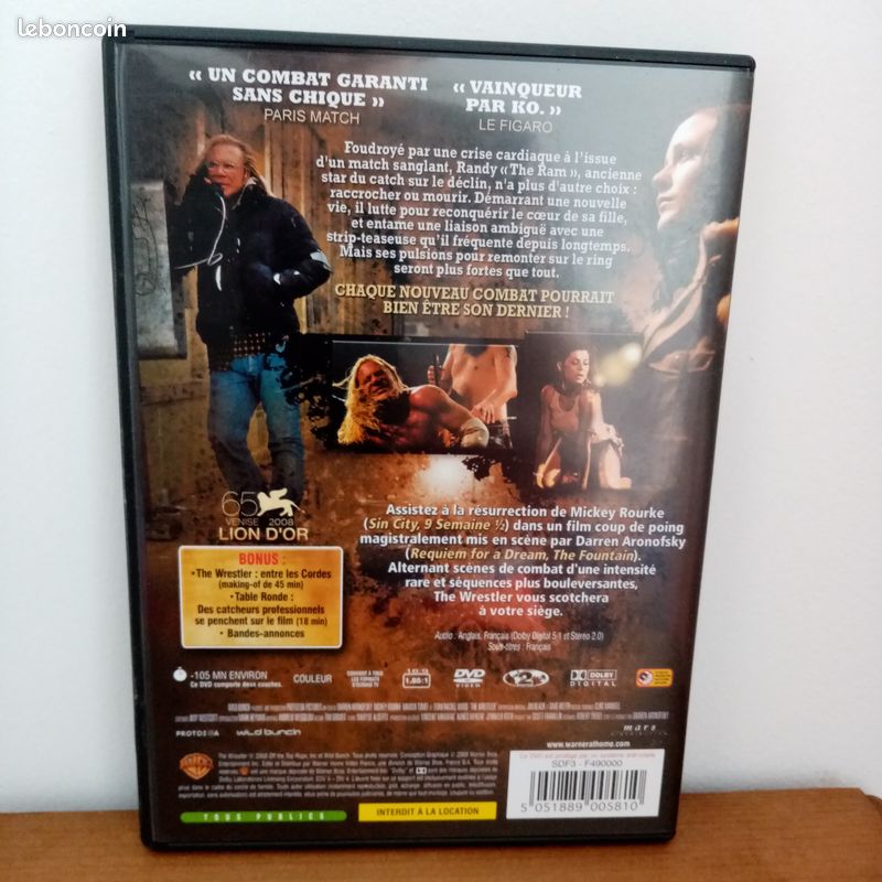 A SAISIR DVD "The Wrestler" Mickey ROURKE (image 2)