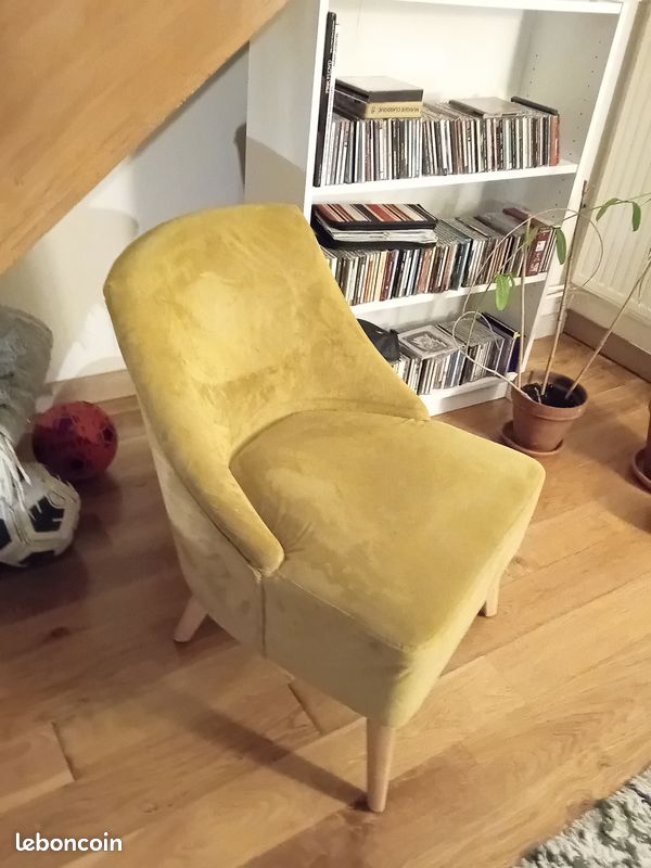 Particulier vend paire de fauteuils velours (image 2)