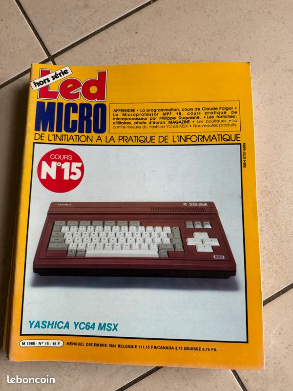 Vintage Magazines 1985 Led Micro n°15 a 21 1984 1985 (image 1)