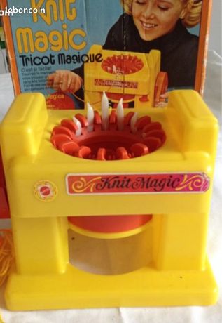 Tricotin - Machine à tricoter Knit Magic - Tricot magique - Mattel vintage 1974 • EUR 10,00