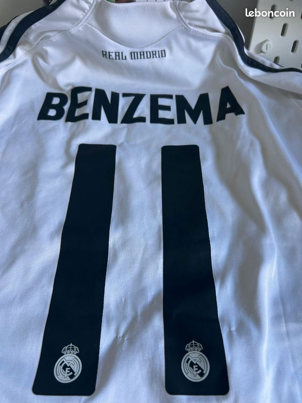 Maillot real madrid 09/10 dédicacé par benzema (image 4)