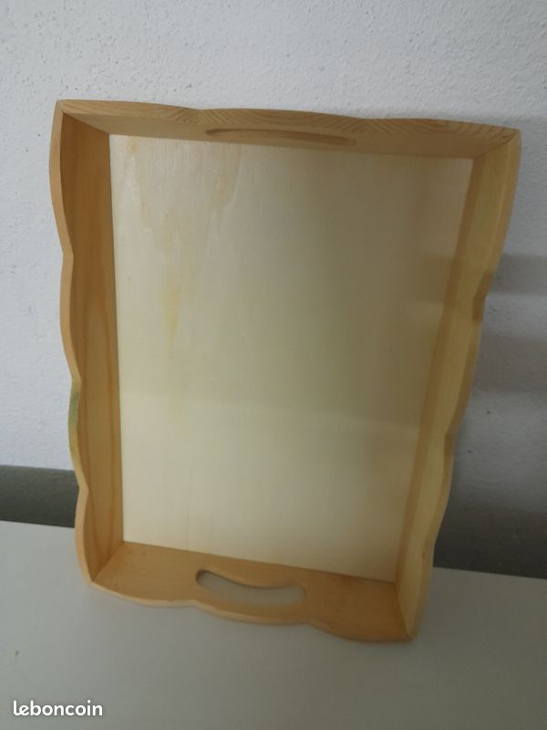 3 Plateaux rectangulaires en bois à décorer (image 1)