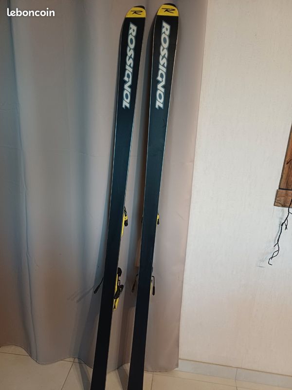 Paire de ski 1,84m + batons (image 7)