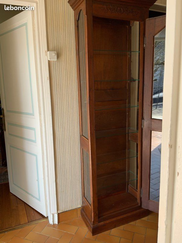 Armoire Murale étagère Style Ancien En Bois - Palazzo INT - 2 Tiroirs - Neuf